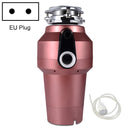 Garbage Disposal Home Kitchen Food Treatment Machine Sink Kitchen Waste Shredder, EU Plug, Style: A8 Air Switch(Rose Gold)