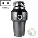 Garbage Disposal Home Kitchen Food Treatment Machine Sink Kitchen Waste Shredder, EU Plug, Style: A8 Air Switch(Gray)