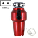 Garbage Disposal Home Kitchen Food Treatment Machine Sink Kitchen Waste Shredder, EU Plug, Style: A8 Air Switch(Red)