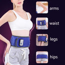 Belt Lazy Fat Removal Machine Vibration Pushing Machine, US Plug, Colour: Plug-in Version (Blue)