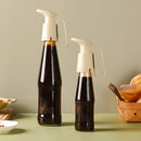 2 PCS Oyster Sauce Presser Oyster Sauce Bottle Pump Head Squeezer Household Quantitative Tomato Sauce Presser(Rice Gray)