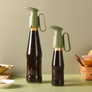 2 PCS Oyster Sauce Presser Oyster Sauce Bottle Pump Head Squeezer Household Quantitative Tomato Sauce Presser(Rice Green)
