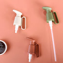 2 PCS Oyster Sauce Presser Oyster Sauce Bottle Pump Head Squeezer Household Quantitative Tomato Sauce Presser(Rice Red)