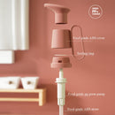 2 PCS Oyster Sauce Presser Oyster Sauce Bottle Pump Head Squeezer Household Quantitative Tomato Sauce Presser(Rice Gray)