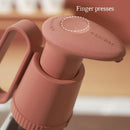2 PCS Oyster Sauce Presser Oyster Sauce Bottle Pump Head Squeezer Household Quantitative Tomato Sauce Presser(Rice Gray)