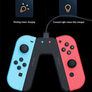 V-Shaped Fast Charging Handle Grip For Nintendo Switch JoyCon(Green Blue)