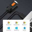 D.Y.TECH USB to DB9 RS232COM Serial Cable, Specificationï¼š PL2303 1.5m