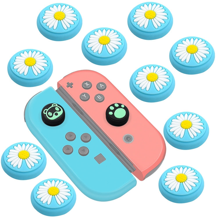 10 PCS Silicone Rocker Cap Button Cap 3D Protective Cap For Nintendo Switch/Lite Joycon(NO 64 )