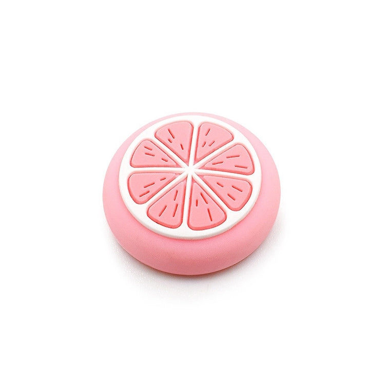10 PCS Silicone Rocker Cap Button Cap 3D Protective Cap For Nintendo Switch/Lite Joycon(Lemon Pink)