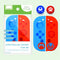 2 Sets Patterned Silicone Case With Handle Button Cap For Nintendo Switch(Pink Green)