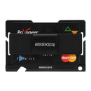ZEEKER JK03 Aluminum Alloy Card Holder Multi-Function Elastic Band Women And Men Wallet Metal Business Card Holder(Black)