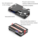 New-Bring Metal Card Holder Multifunctional EDC Wallet Can Store Keys & U Disk(Black)