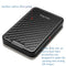 New-Bring Carbon Fiber Metal Card Holder Male Personality Card Holder Anti-Theft RFID Ultra-Thin Small Card Box(Black)
