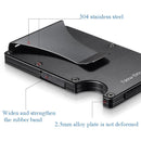 New-Bring Metal Card Holder Men Ultra-Thin Simple Wallet RFID Anti-Theft Card Holder(Black)
