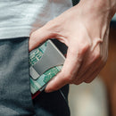New-Bring Metal Card Holder Men Ultra-Thin Simple Wallet RFID Anti-Theft Card Holder(Black)