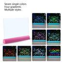 3D Painting Fluorescent Plate LED Shining Puzzle Children Graffiti Panel Handwritten Message Board(White)