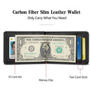 New-Bring Anti-Theft RFID Card Holder Men Ultra-Thin Card Holder Multi-Card Position ID Leather Case(Black)
