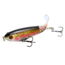 2 PCS Spiral Tractor Hard Bait 17g 10.5cm Floating Pencil Sub-Propeller Fish Bait(A)