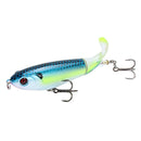2 PCS Spiral Tractor Hard Bait 17g 10.5cm Floating Pencil Sub-Propeller Fish Bait(C)