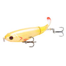 2 PCS Spiral Tractor Hard Bait 17g 10.5cm Floating Pencil Sub-Propeller Fish Bait(F)