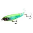 2 PCS Spiral Tractor Hard Bait 17g 10.5cm Floating Pencil Sub-Propeller Fish Bait(I)