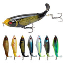 2 PCS Spiral Tractor Hard Bait 17g 10.5cm Floating Pencil Sub-Propeller Fish Bait(J)