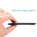 New-Bring Leather Card Holder Ultra-Thin Card Case Driving License Leather Case Anti-RFID Card Case Simple And Compact Wallet(Dark Brown)