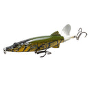 2 PCS 13cm Sub-Propeller Fish Bait Propeller Tractor Pencil Bionic Bait(A)