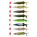 2 PCS 13cm Sub-Propeller Fish Bait Propeller Tractor Pencil Bionic Bait(H)