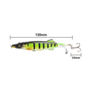 2 PCS 13cm Sub-Propeller Fish Bait Propeller Tractor Pencil Bionic Bait(D)
