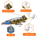 2 PCS 13cm Sub-Propeller Fish Bait Propeller Tractor Pencil Bionic Bait(G)