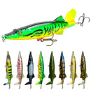 2 PCS 13cm Sub-Propeller Fish Bait Propeller Tractor Pencil Bionic Bait(H)