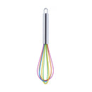 10 PCS Silicone Egg Beater Home Egg Mixer Kitchen Gadgets Cream Baking Tools, Colour: 10 inch Colorful