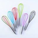 10 PCS Silicone Egg Beater Home Egg Mixer Kitchen Gadgets Cream Baking Tools, Colour: 10 inch Colorful