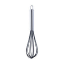 10 PCS Silicone Egg Beater Home Egg Mixer Kitchen Gadgets Cream Baking Tools, Colour: 10 inch Black