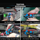 BSIDE ACM91 Digital Clamp Meter AC/DC Current 1mA True RMS Auto Range Capacitor Tester Multimeter(Black)