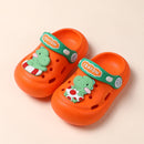 Children Soft Bottom Non-Slip Cave Shoes Baby Sandals Slippers, Size: 140(Dinosaur Orange)