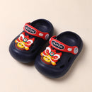 Children Soft Bottom Non-Slip Cave Shoes Baby Sandals Slippers, Size: 140(Lion Dance Navy)