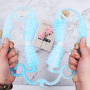 2 PCS Ladies Ring Leg Clamp Massager Ball Stovepipe Yoga Fitness Equipment(Blue)