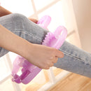 2 PCS Ladies Ring Leg Clamp Massager Ball Stovepipe Yoga Fitness Equipment(Purple)