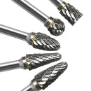 10 PCS / Set Hard Alloy Tungsten Steel Grinding Head Double Pattern Rotating Milling Cutter Head Root Carving Knife, Style: Blue Box