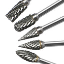 10 PCS / Set Hard Alloy Tungsten Steel Grinding Head Double Pattern Rotating Milling Cutter Head Root Carving Knife, Style: Blue Box