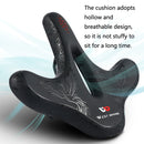WEST BIKING YP1602797 Bicycle Hollow Seat Night Riding With Warning Tail Light Seat(Black Goose)