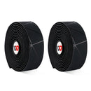 1 Pair WEST BIKING YP0804059 Road Bike Color Line Bar Belt PU Non-Slip Riding Bar Belt(Pure Black)