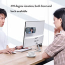 Oatsbasf T02 Laptop Mobile Phone Holder Foldable Horizontal And Vertical Dual-Screen Interactive Magnetic Mobile Phone Holder(Black)