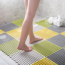 4 PCS Bathroom Anti-Slip Mat Shower Room Splicing Ground Pad, Size: 30x30cm(Pink)