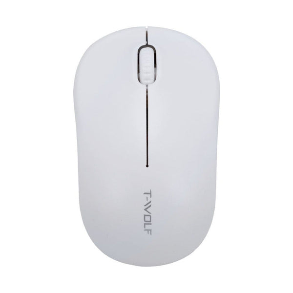 T-WOLF Q4 3 Keys 2.4GHz Wireless Mouse Desktop Computer Notebook Game Mouse(White)