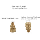 High Pressure Car Wash Machine 2 Points Live Connection Quick Plug High Pressure Steam 1/4 Male And Female To Live Joint(Inner Wire Male+Outer Wire Female)
