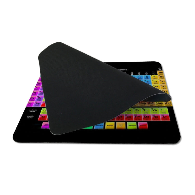 3 PCS Periodic Table Of Chemical Elements Rectangular Mouse Pad Creative Office Learning Non-Slip Mat, Dimensions: Overlock 250 x 290mm(Pattern 1)