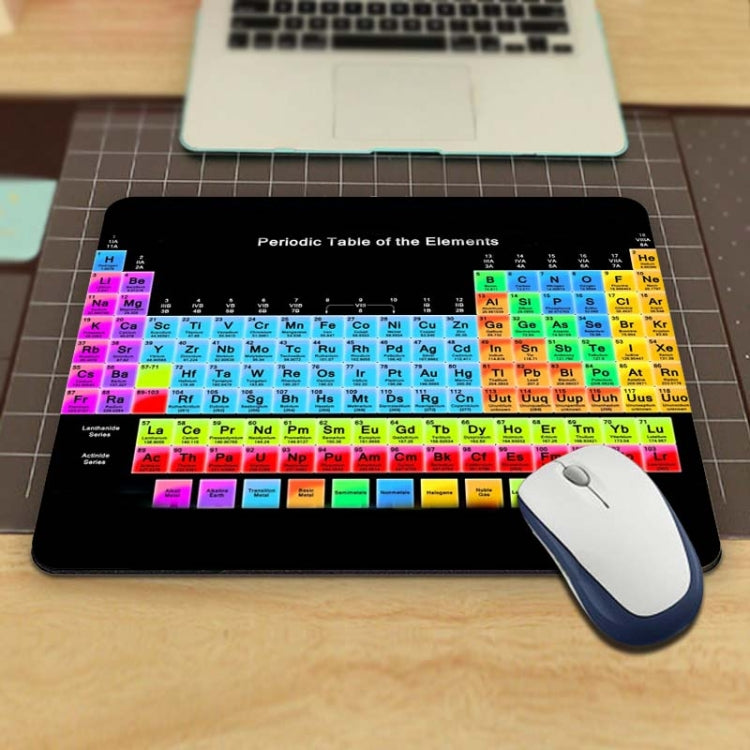 3 PCS Periodic Table Of Chemical Elements Rectangular Mouse Pad Creative Office Learning Non-Slip Mat, Dimensions: Overlock 250 x 290mm(Pattern 1)